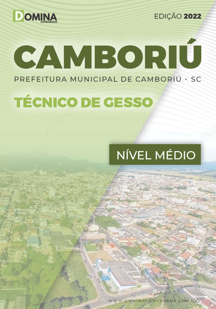 Apostila Digital Pref Camboriú SC 2022 Técnico Gesso