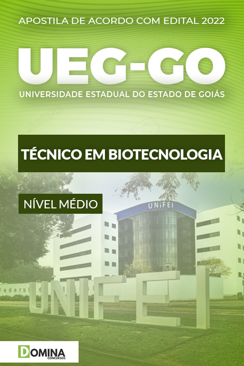 Apostila Digital Concurso UEG GO 2022 Técnico Biotecnologia