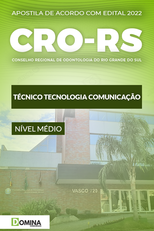 Apostila Digital CRO RS 2022 Técnico Tecnologia Informação