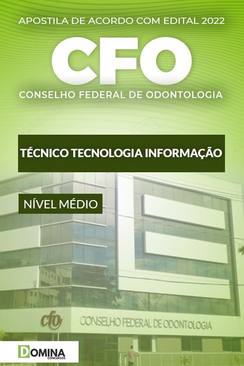 Apostila Concurso CFO 2022 Técnico Tecnologia Informação