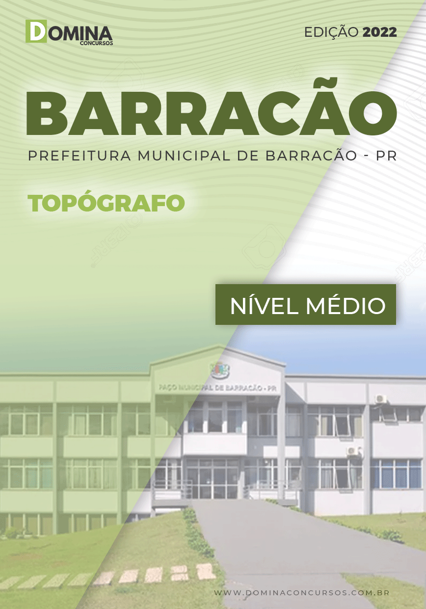 Apostila Concurso Pref Barracão PR 2022 Topógrafo