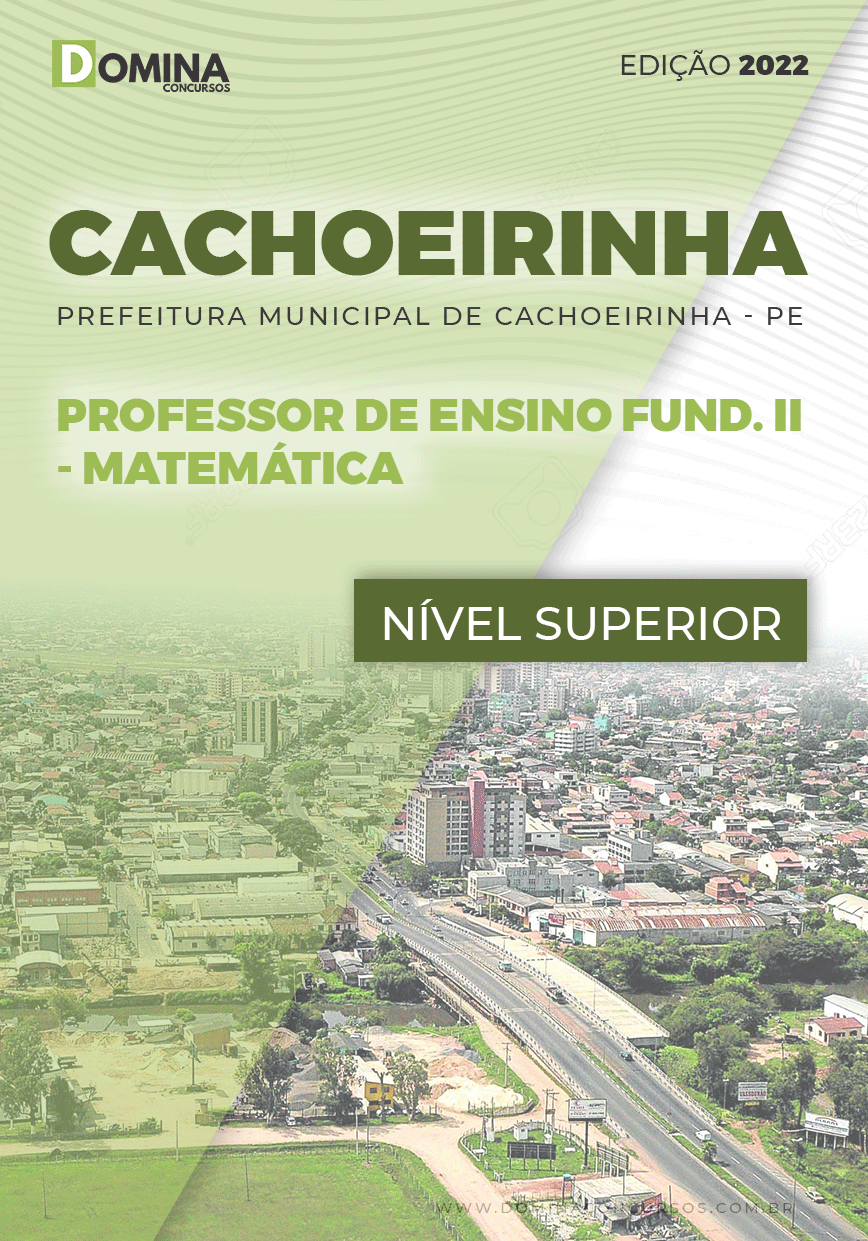 Apostila Pref Cachoeirinha PE 2022 Prof Ens Fund II Matemática