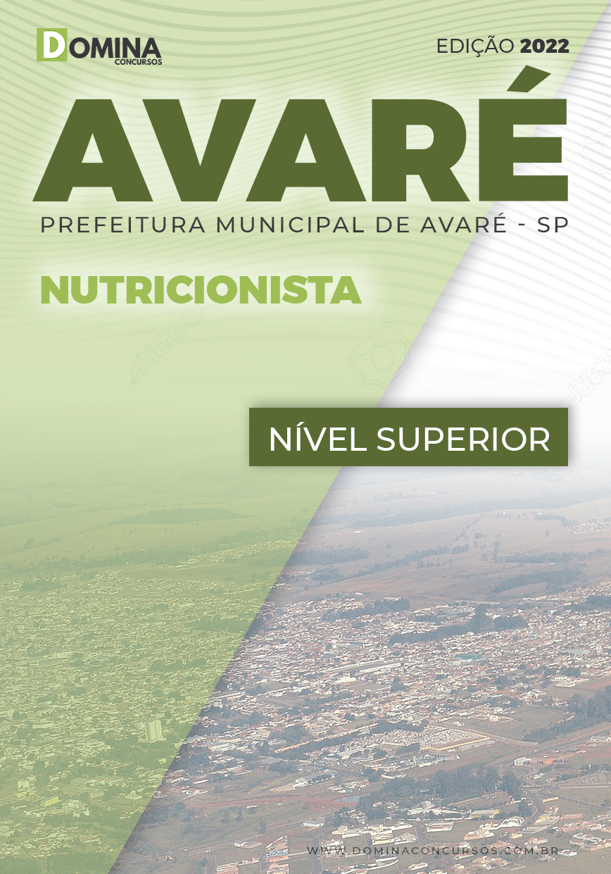 Apostila Digital Concurso Pref Avaré SP 2022 Nutricionista