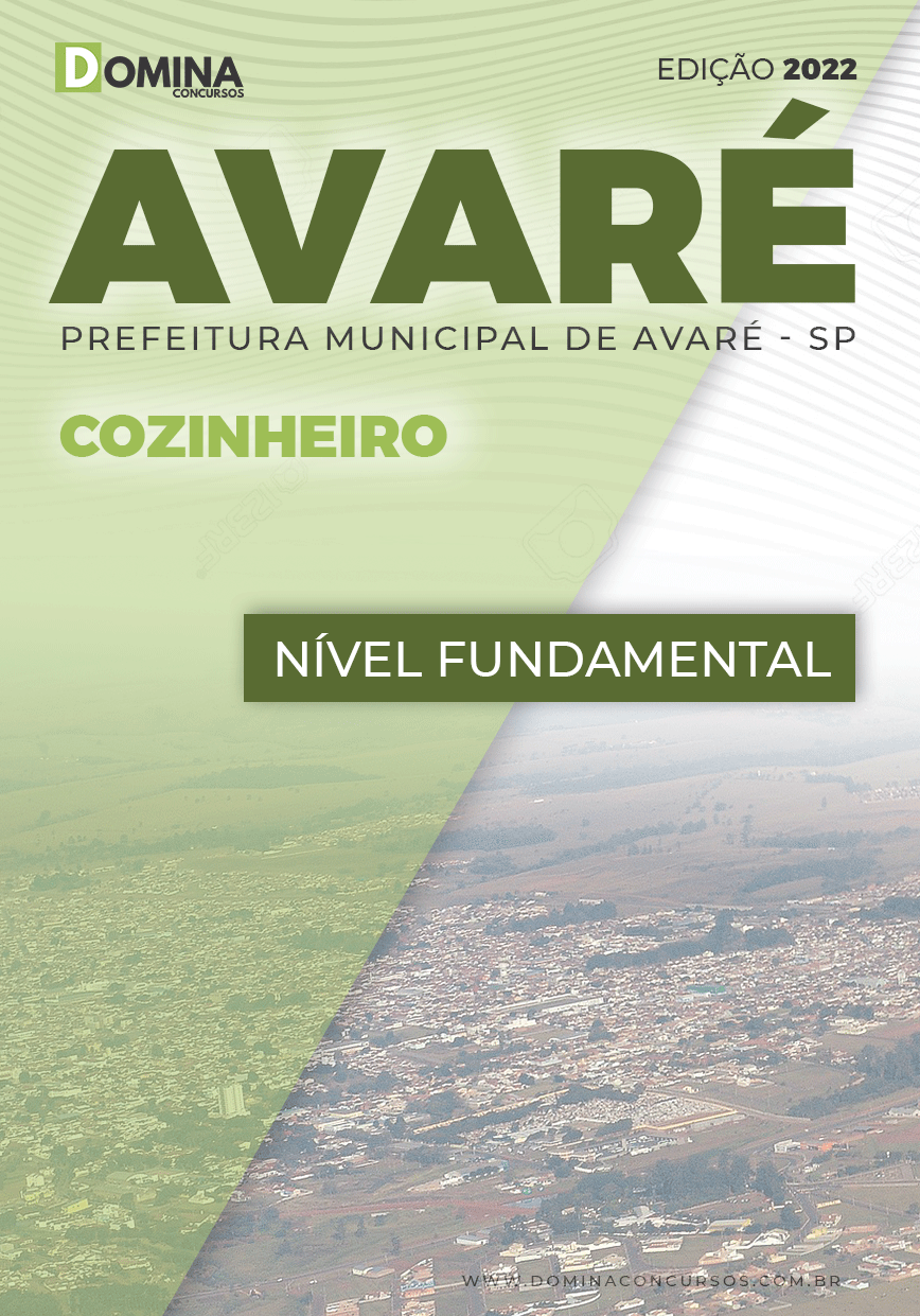 Apostila Digital Concurso Pref Avaré SP 2022 Cozinheiro