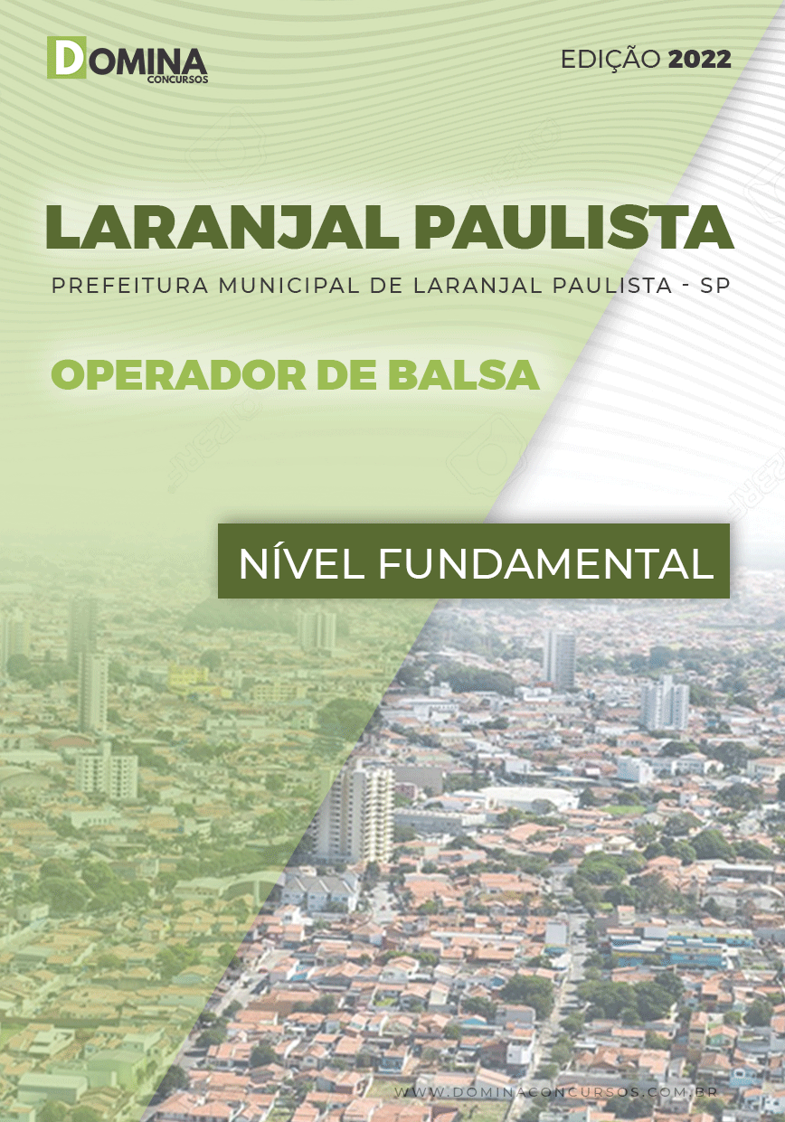 Apostila Pref Laranjal Paulista SP 2022 Operador de Balsa