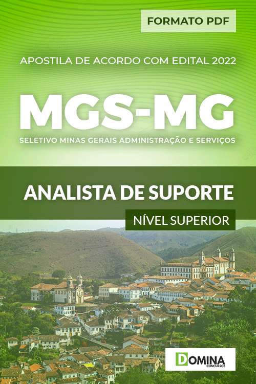 Apostila Digital Seletivo MGS MG 2022 Analista de Suporte