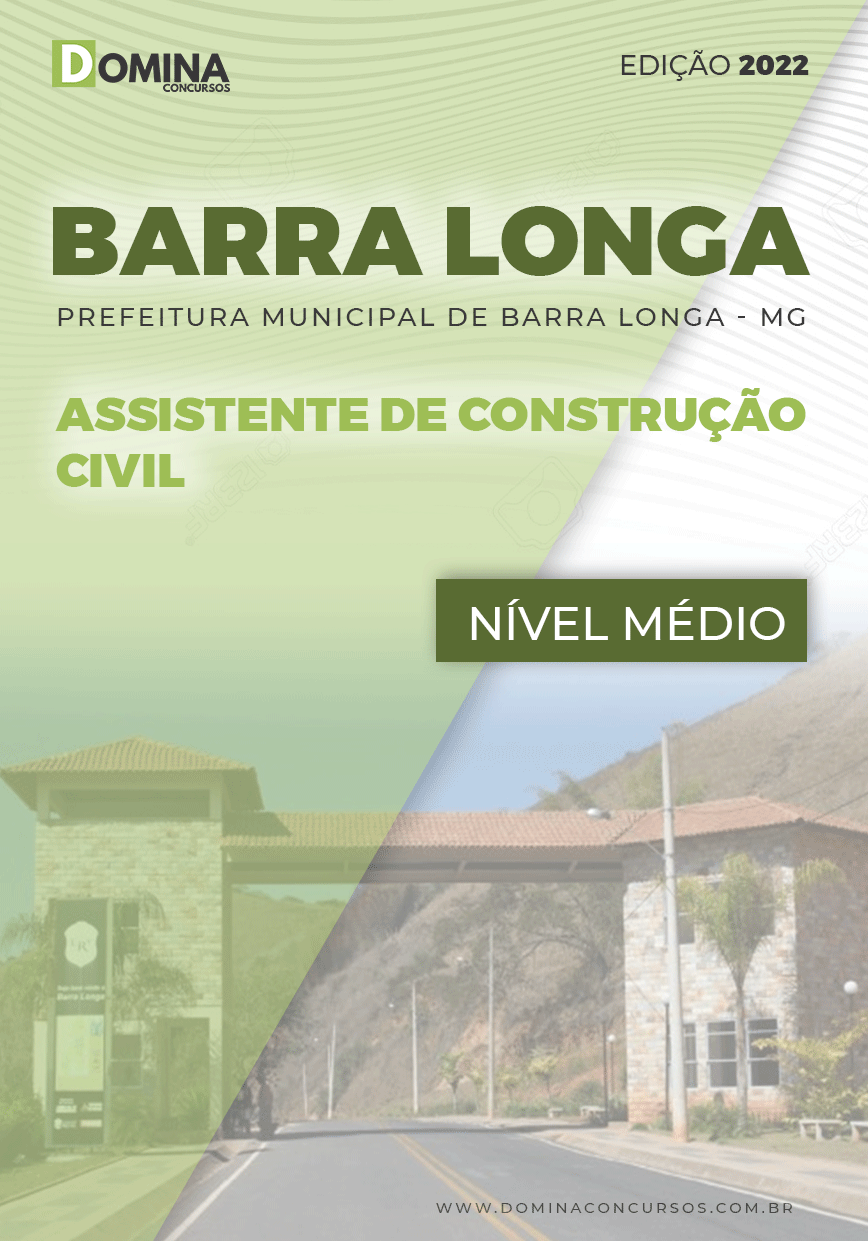 Apostila Pref Barra Longa MG 2022 Assistente Construção Civil