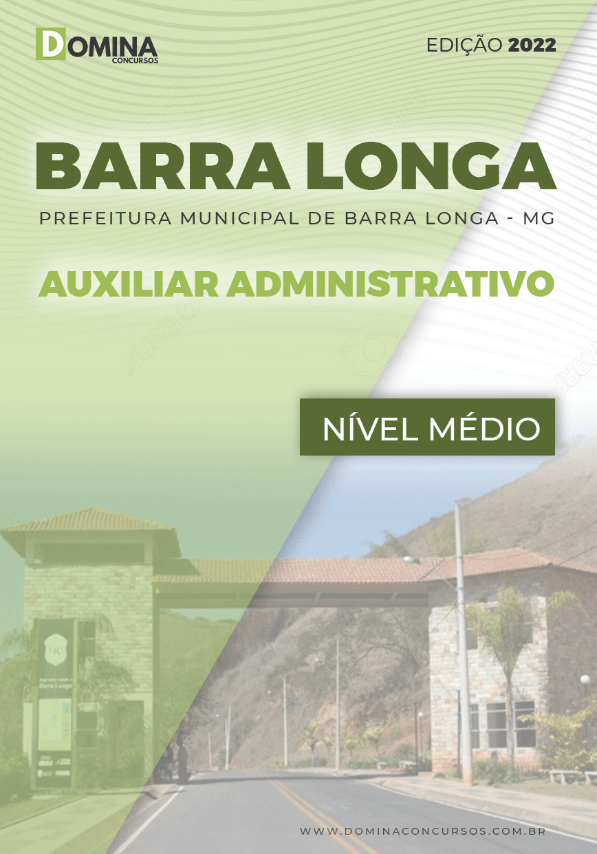Apostila Pref Barra Longa MG 2022 Auxiliar Administrativo
