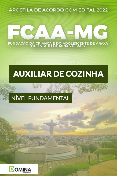 Apostila Concurso FCAA MG 2022 Auxiliar Cozinha