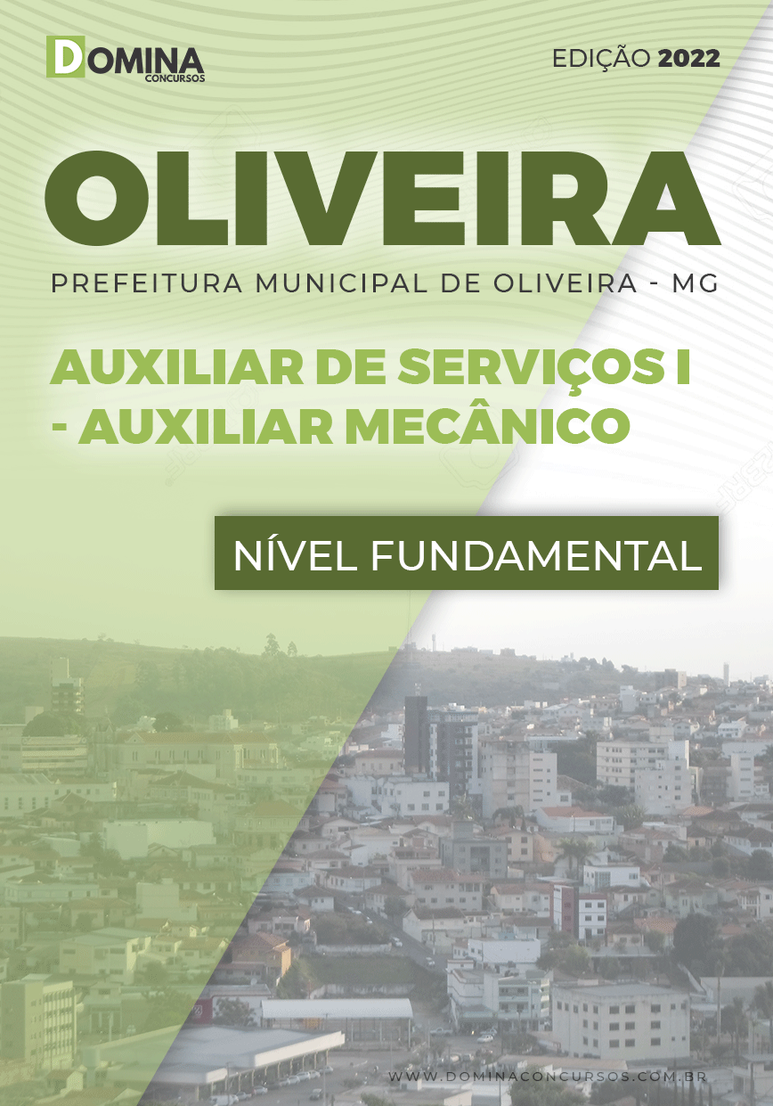 Apostila Digital Pref Oliveira MG 2022 Auxiliar Mecânico