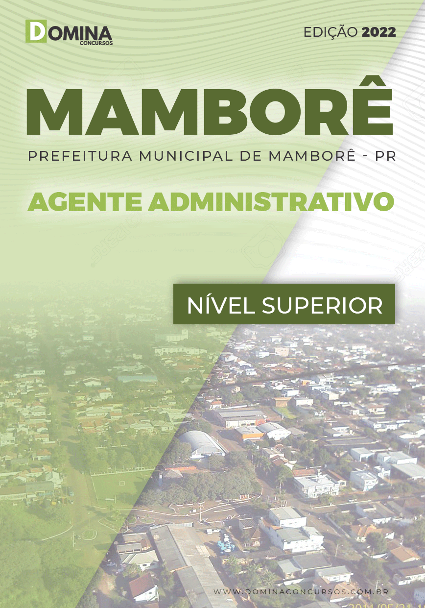 Apostila Concurso Pref Mamborê PR 2022 Agente Administrativo