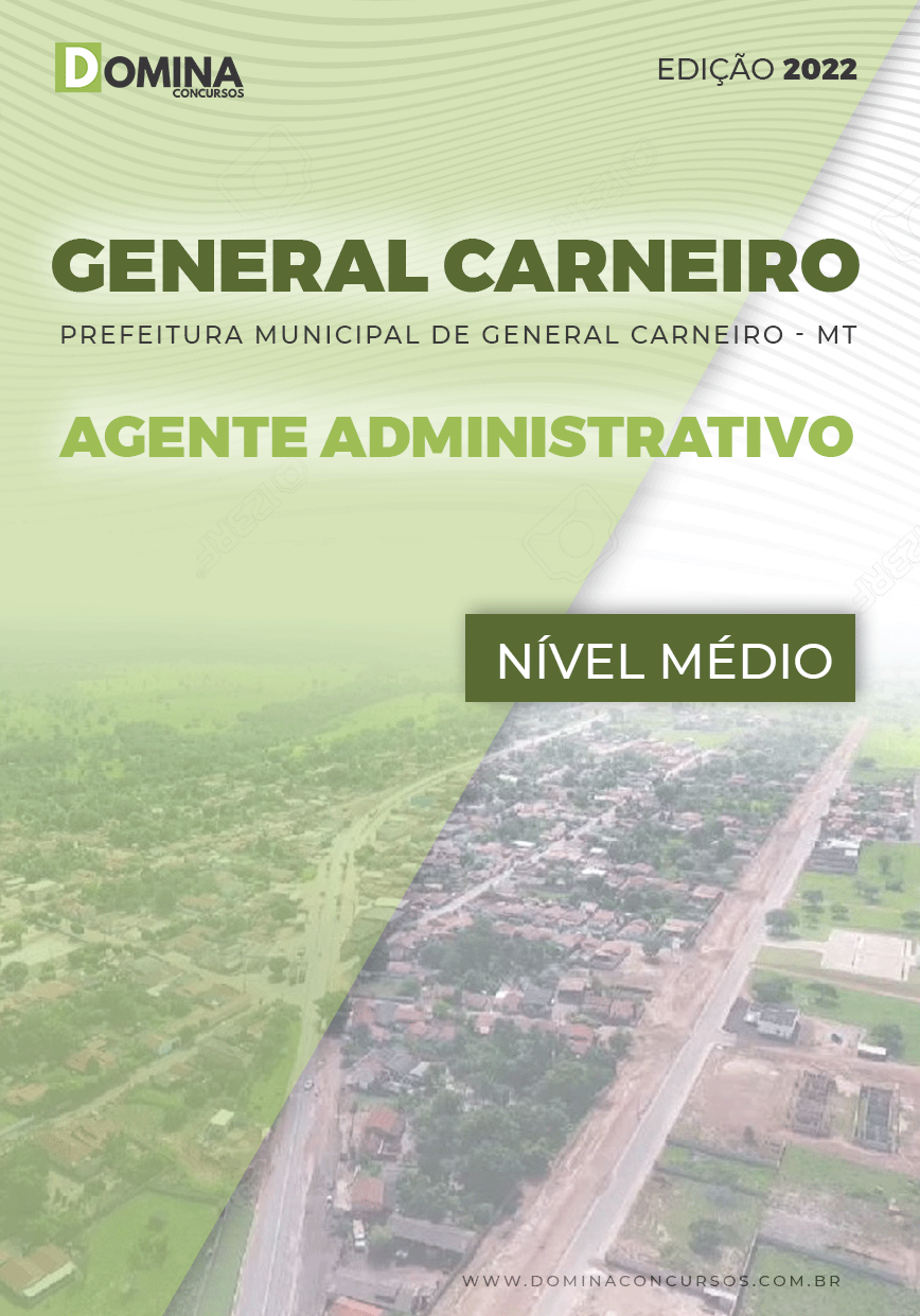 Apostila Pref General Carneiro MT 2022 Agente Administrativo