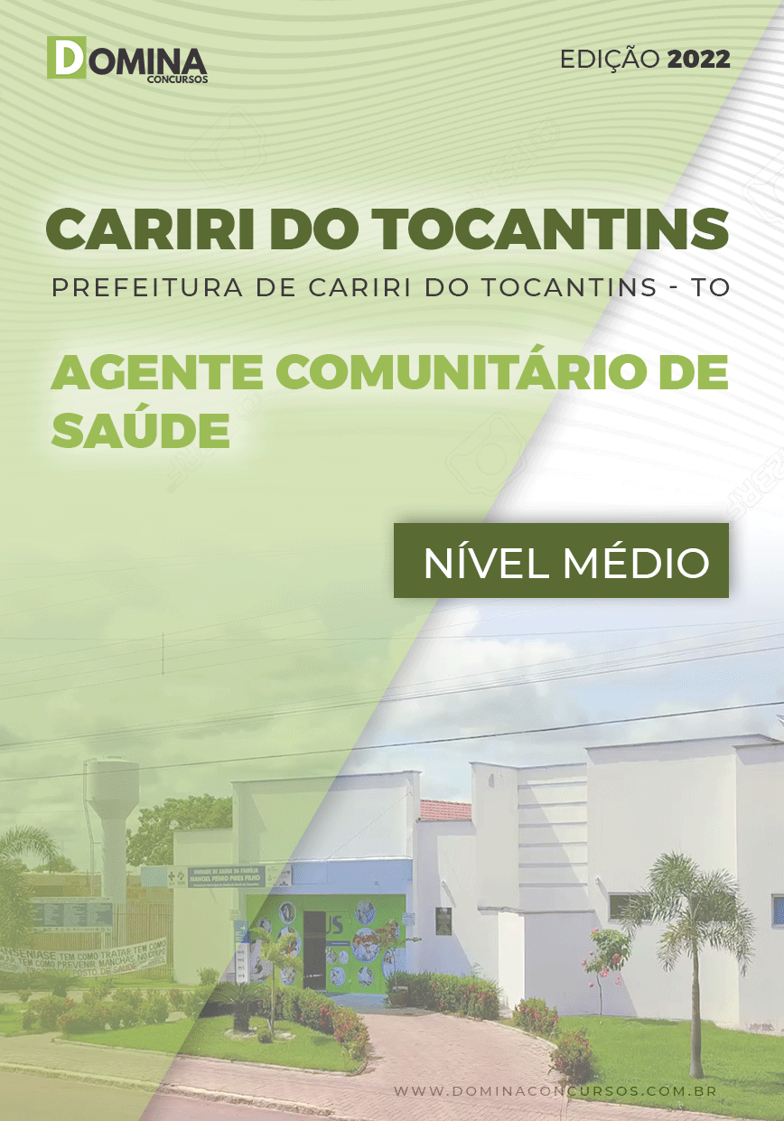 Apostila Pref Cariri Tocantins TO 2022 Agente Comunitário de Saúde