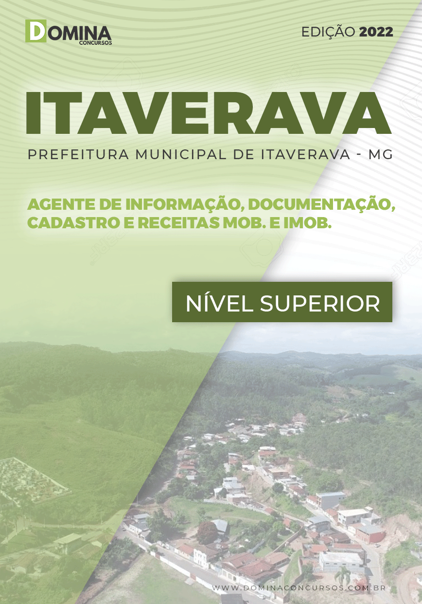 Apostila Concurso Pref Itaverava MG 2022 Agente Informação Imobiliárias