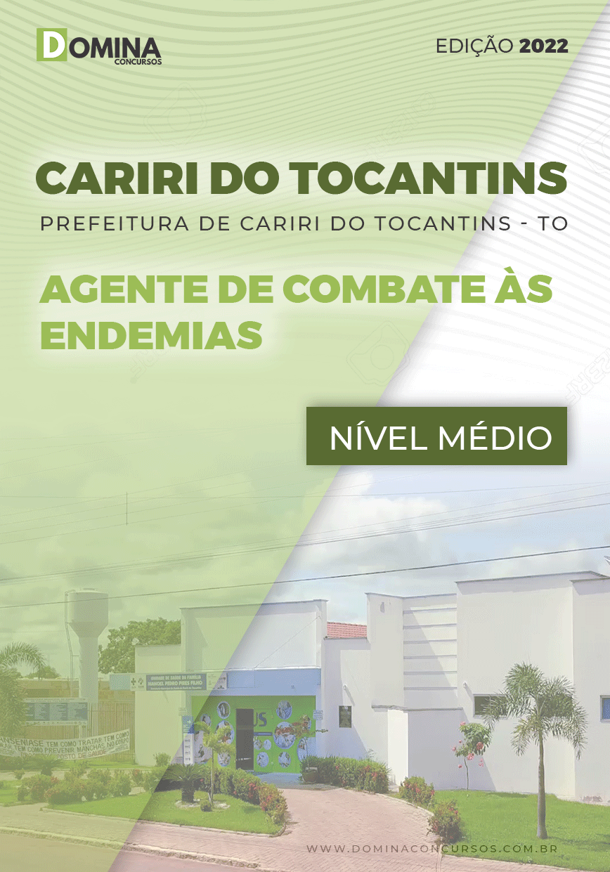Apostila Pref Cariri Tocantins TO 2022 Agente de Combate às Endemias