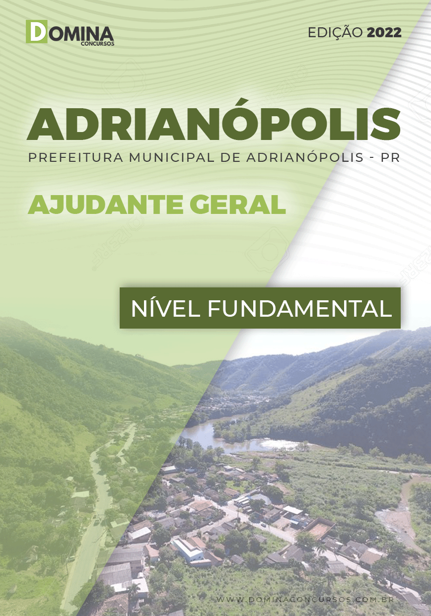 Apostila Pref Adrianópolis PR 2022 Ajudante Geral