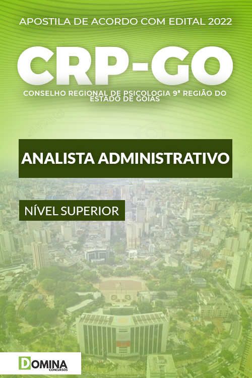 Apostila Digital CRP GO 2022 Analista Administrativo