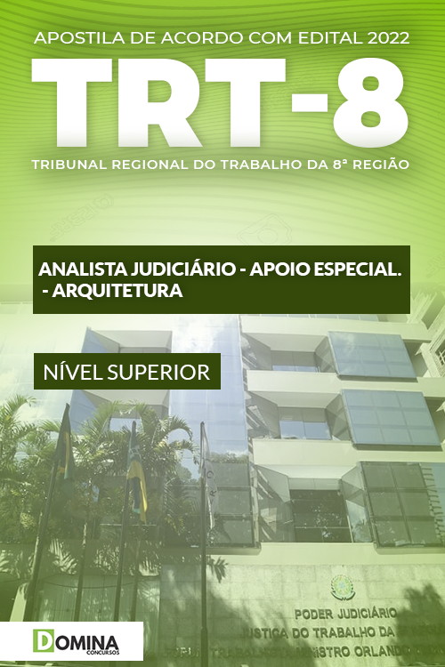 Apostila TRT 8 2022 Analista Judiciário Área Arquitetura