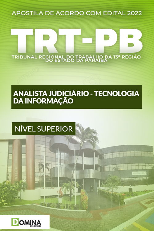 Apostila TRT PB 2022 Analista Judiciário Tecnologia Informação
