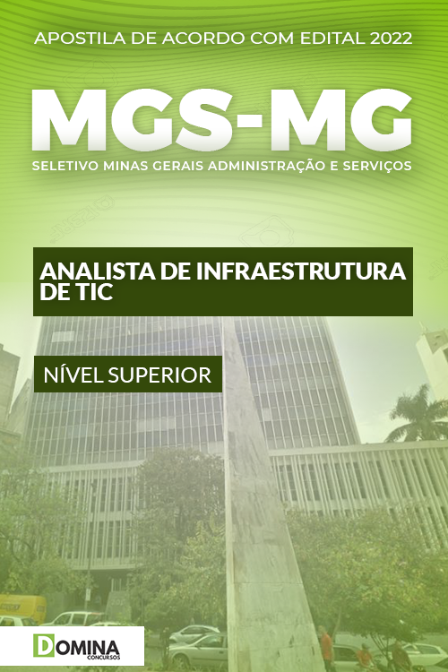 Apostila Digital MSG MG 2022 Analista Infraestrutura TIC