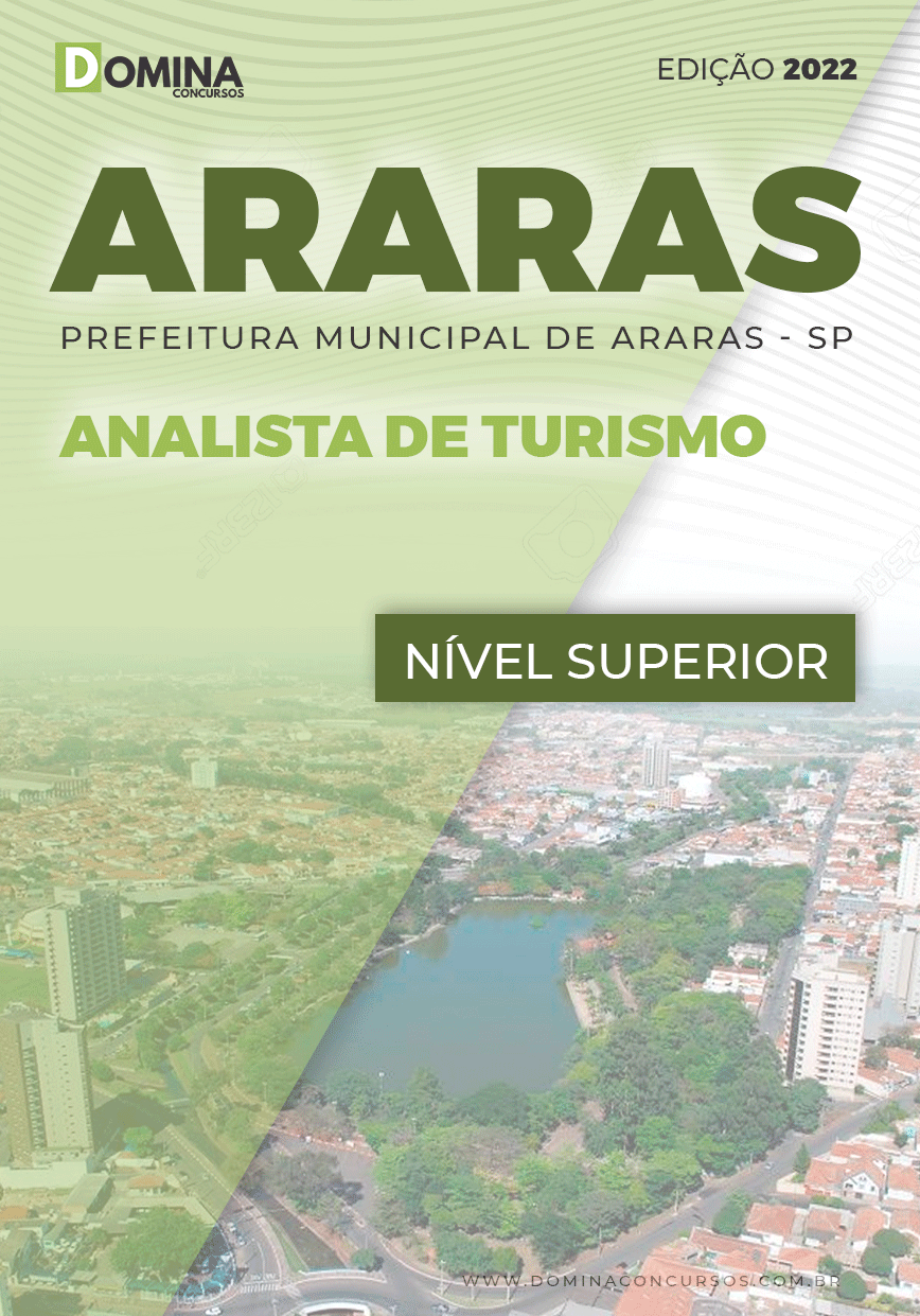 Apostila Concurso Pref Araras SP 2022 Analista Turismo