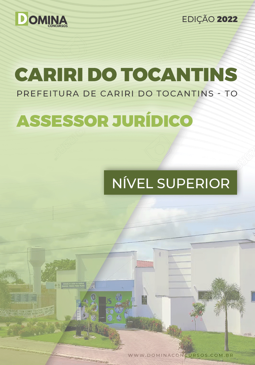 Apostila Pref Cariri Tocantins TO 2022 Assessor Jurídico
