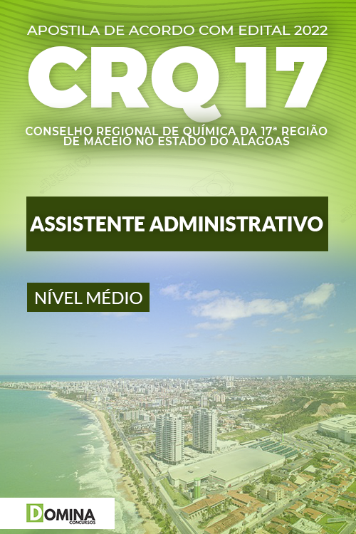 Apostila Digital CRQ 17 2022 Assistente Administrativo