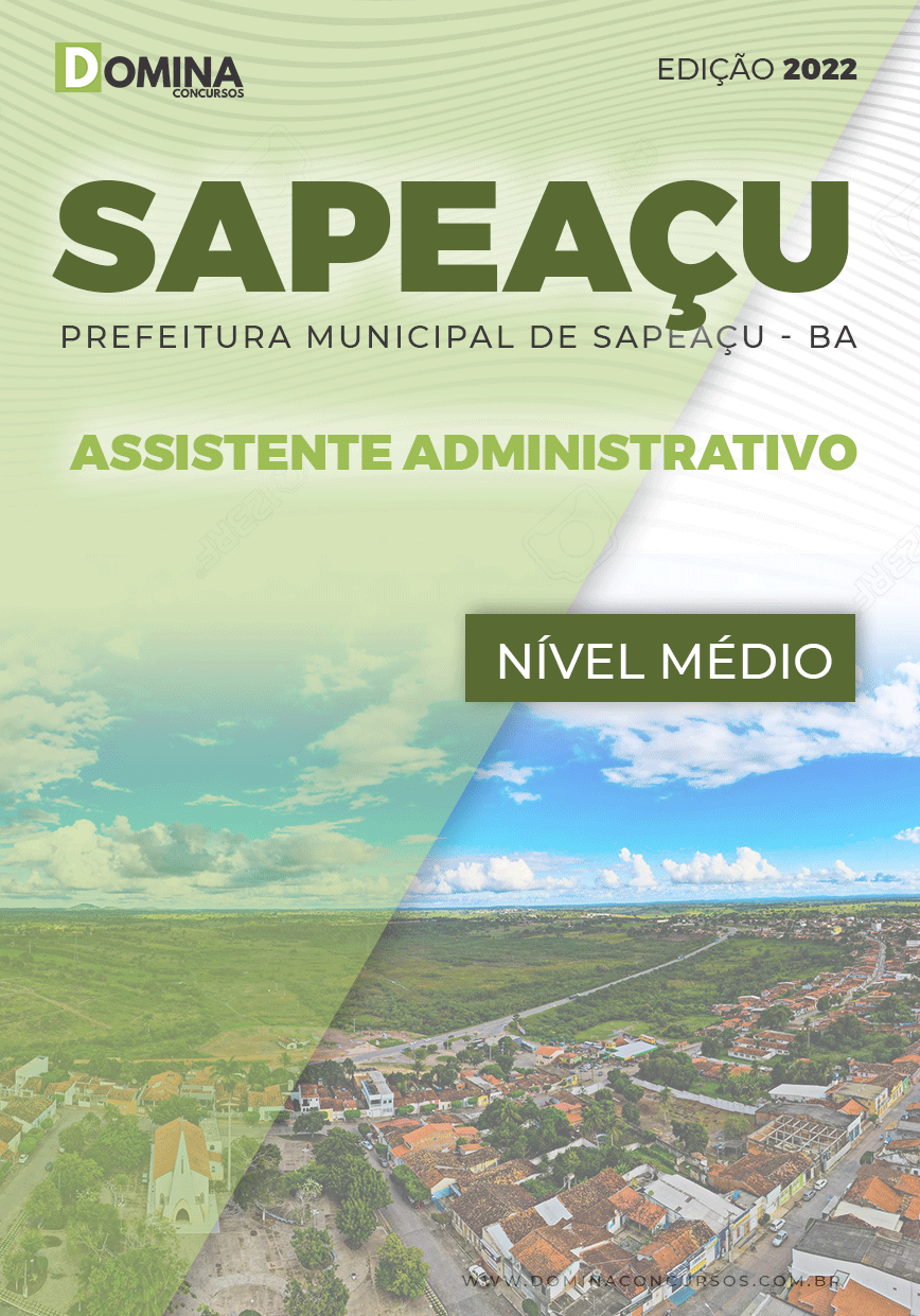 Apostila Digital Pref Sapeaçu BA 2022 Assistente Administrativo