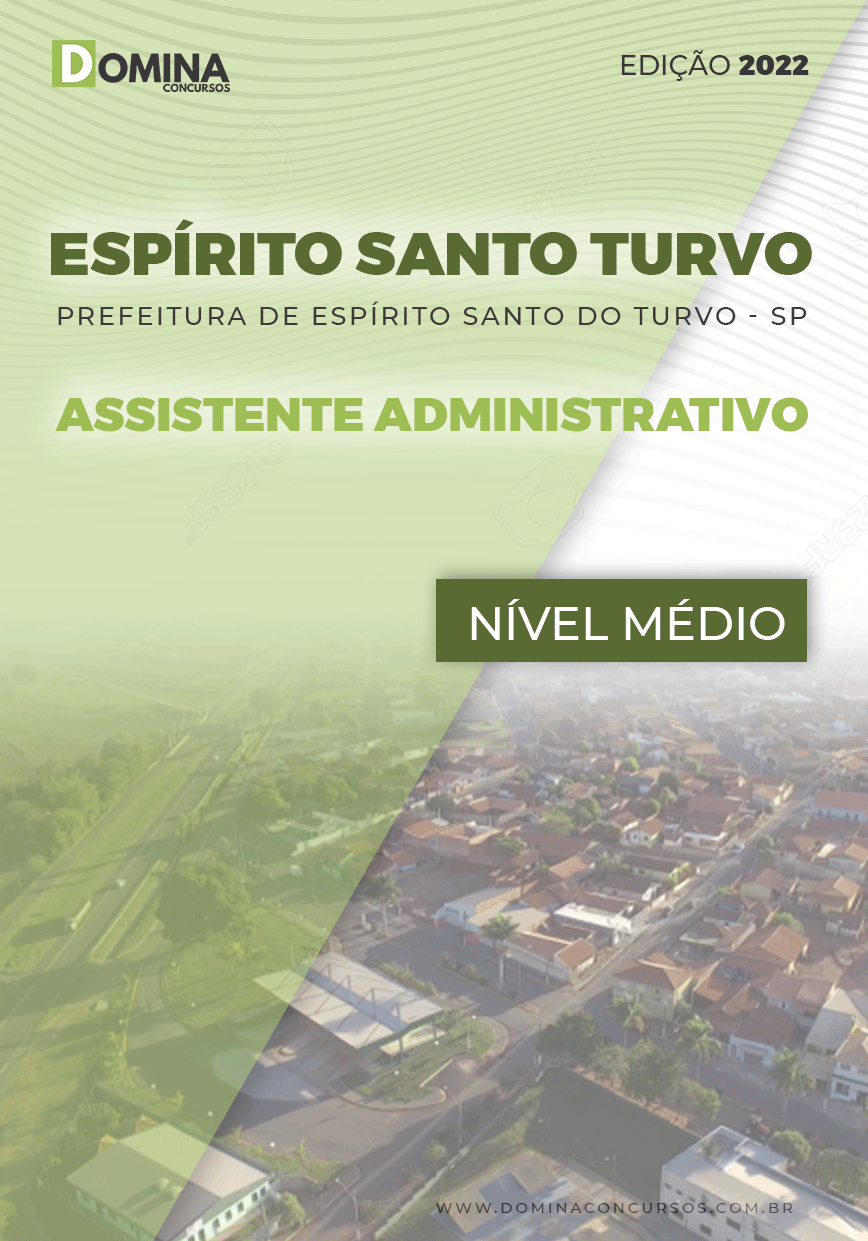 Apostila Pref Espírito Santo Turvo SP 2022 Assistente Administrativo