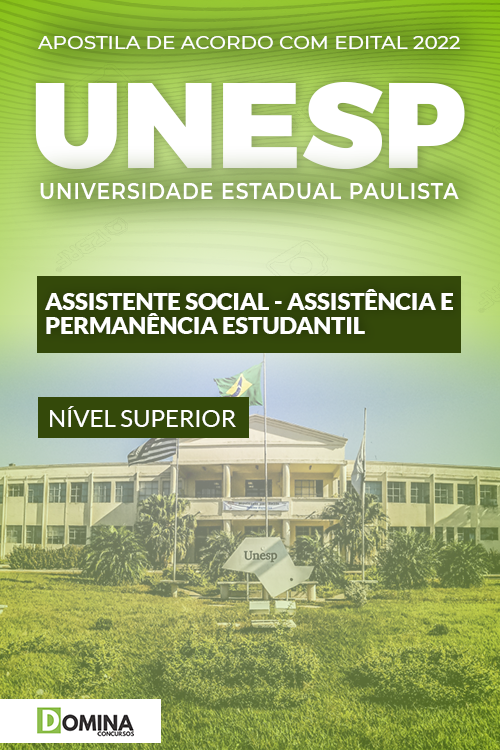 Apostila UNESP 2022 Assistente Sup Acad IV Assistência Permanência