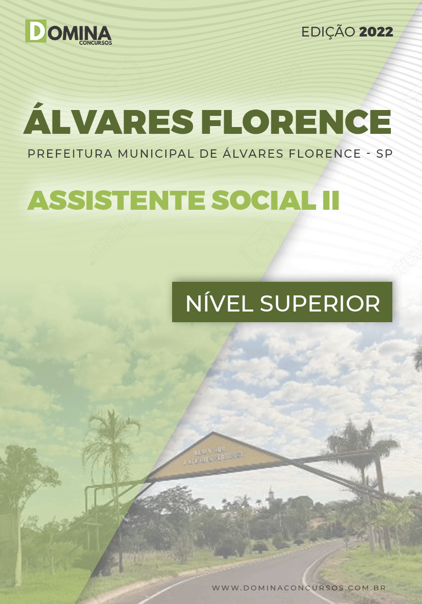 Apostila Pref Álvares Florence SP 2022 Assistente Social II