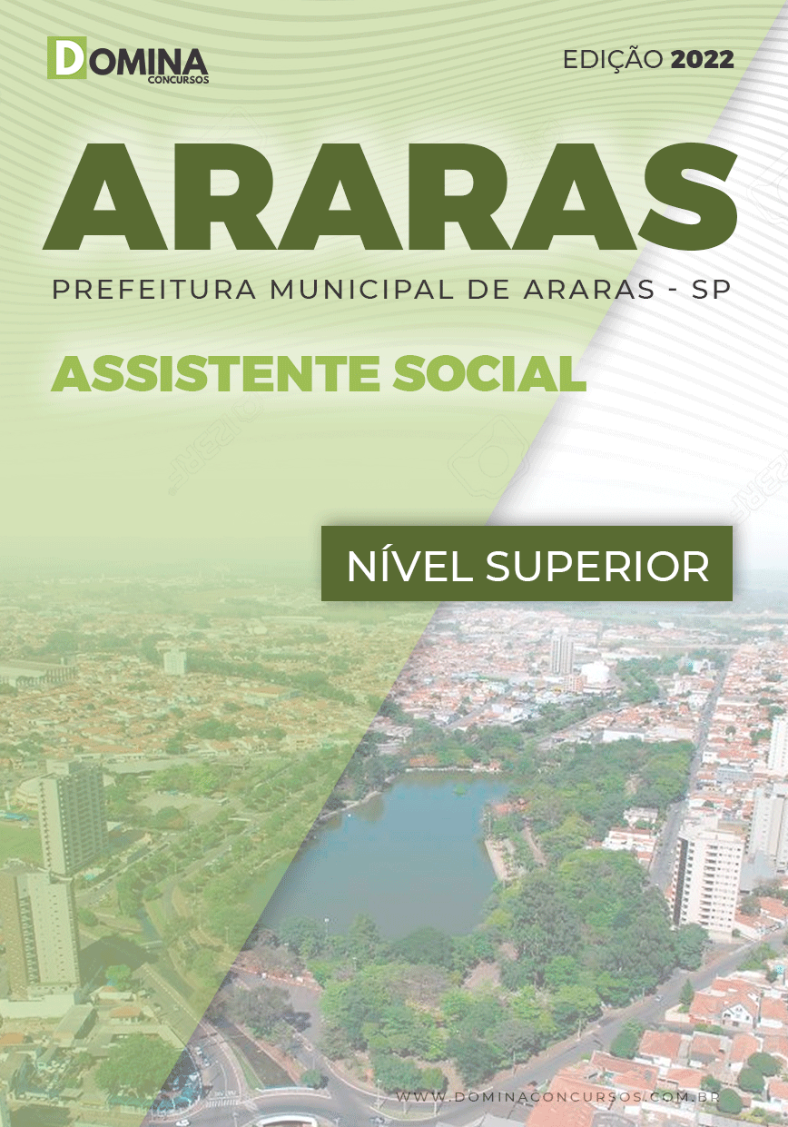 Apostila Digital Concurso Pref Araras SP 2022 Assistente Social