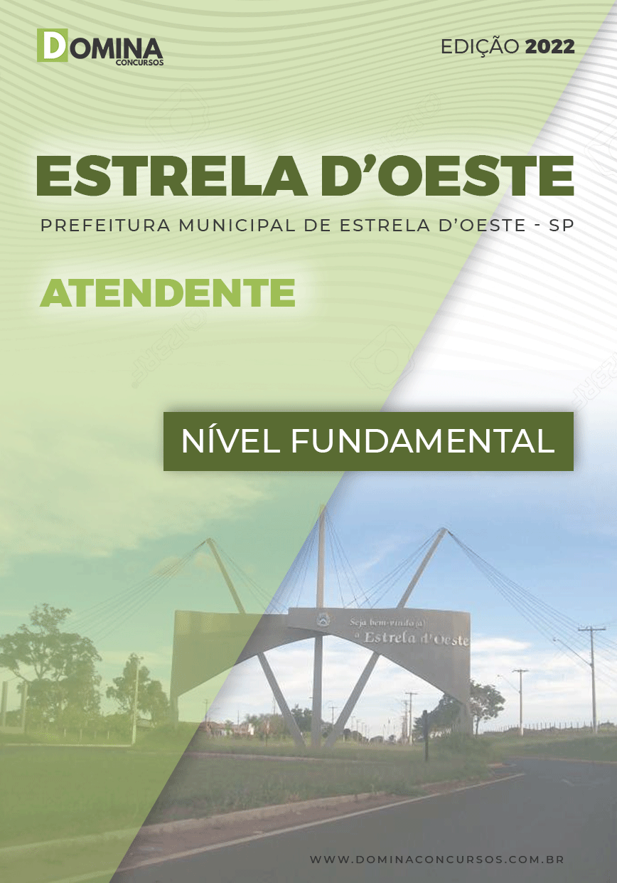 Apostila Digital Pref Estrela D’Oeste SP 2022 Atendente