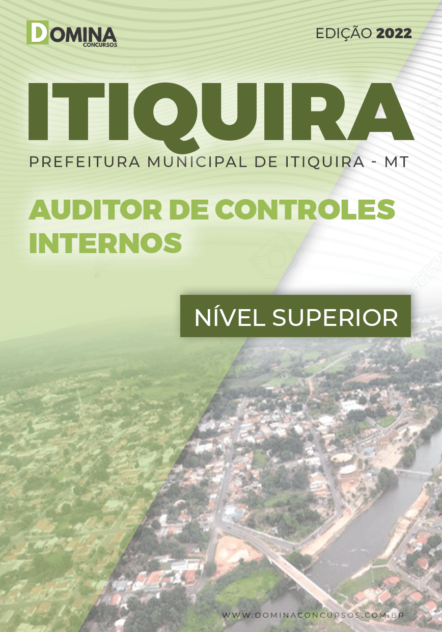 Apostila Digital Pref Itiquira MT 2022 Auditor Controle Interno