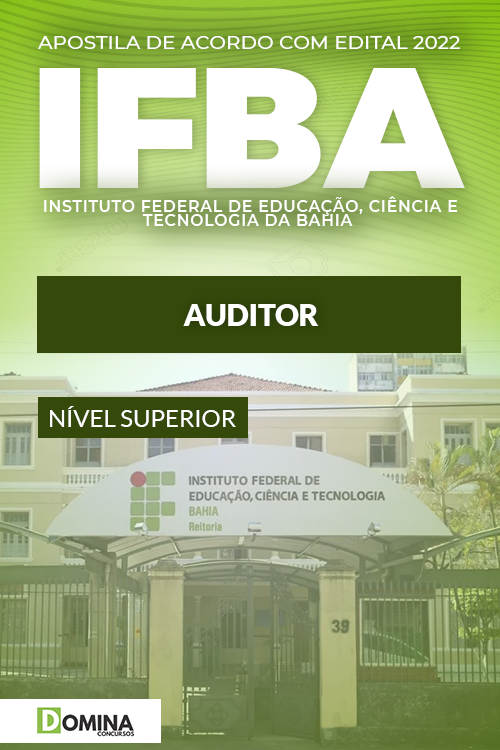 Apostila Digital Concurso Público IFBA 2022 Auditor