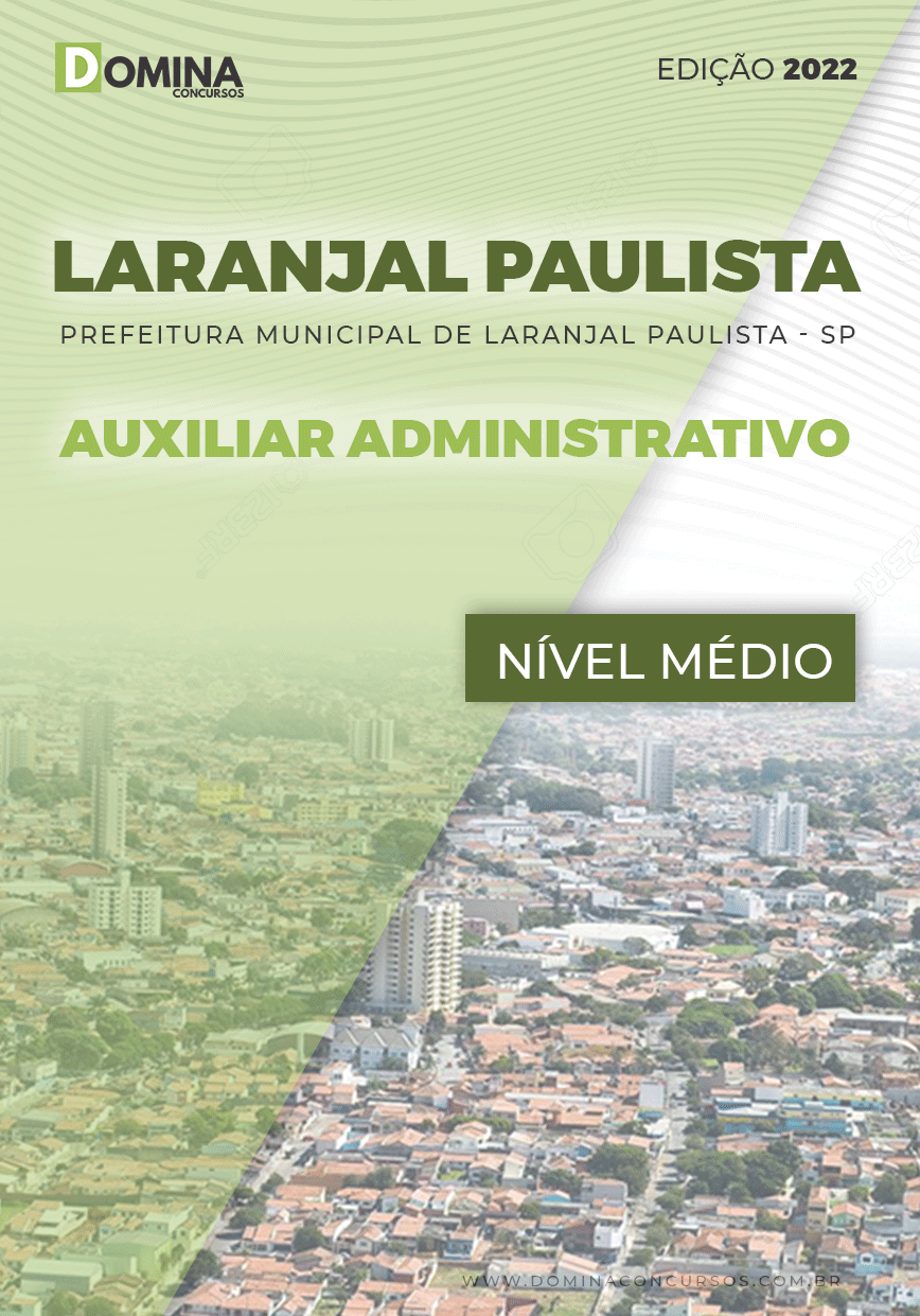 Apostila Pref Laranjal Paulista SP 2022 Auxiliar Administrativo