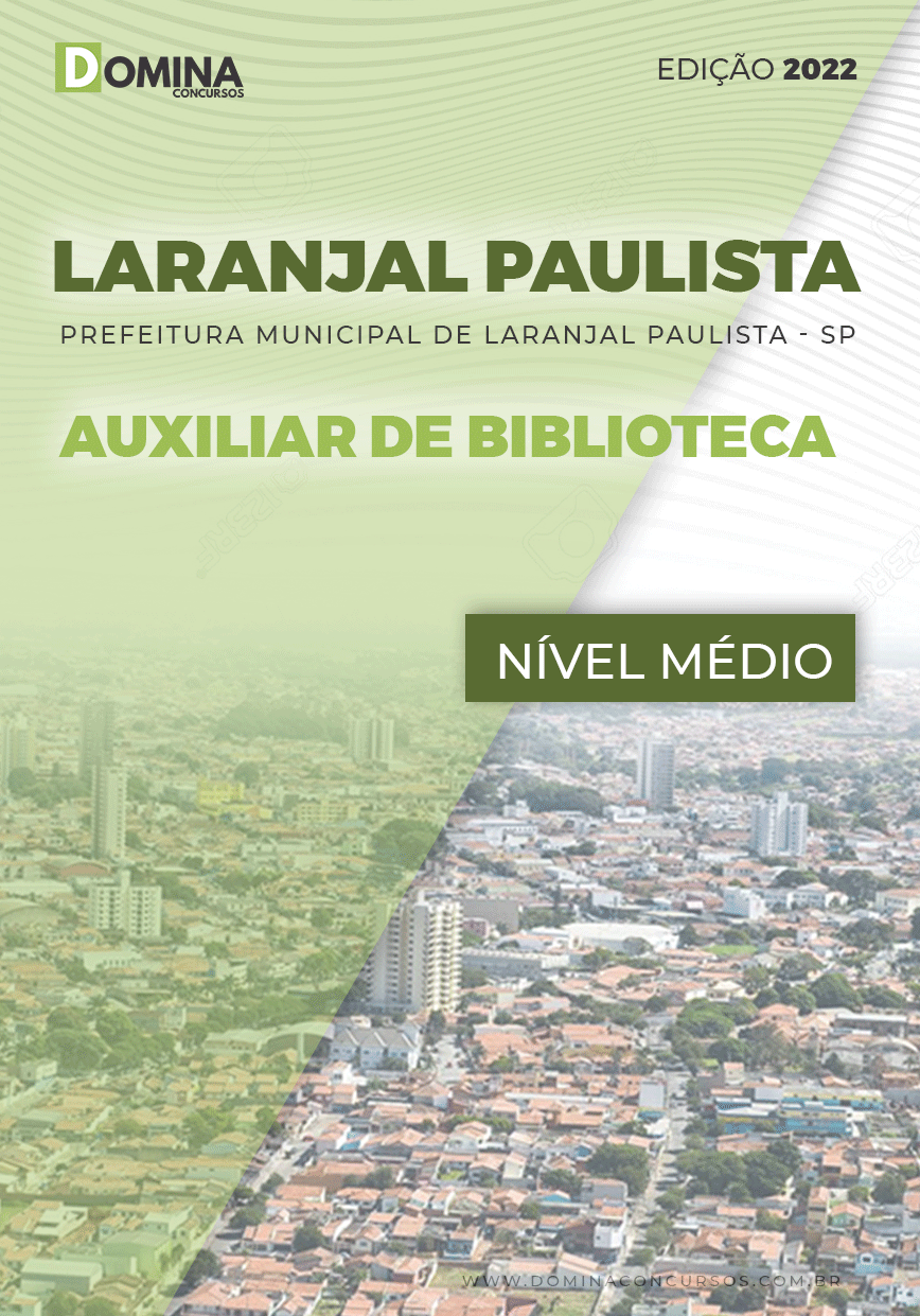 Apostila Pref Laranjal Paulista SP 2022 Auxiliar de Biblioteca