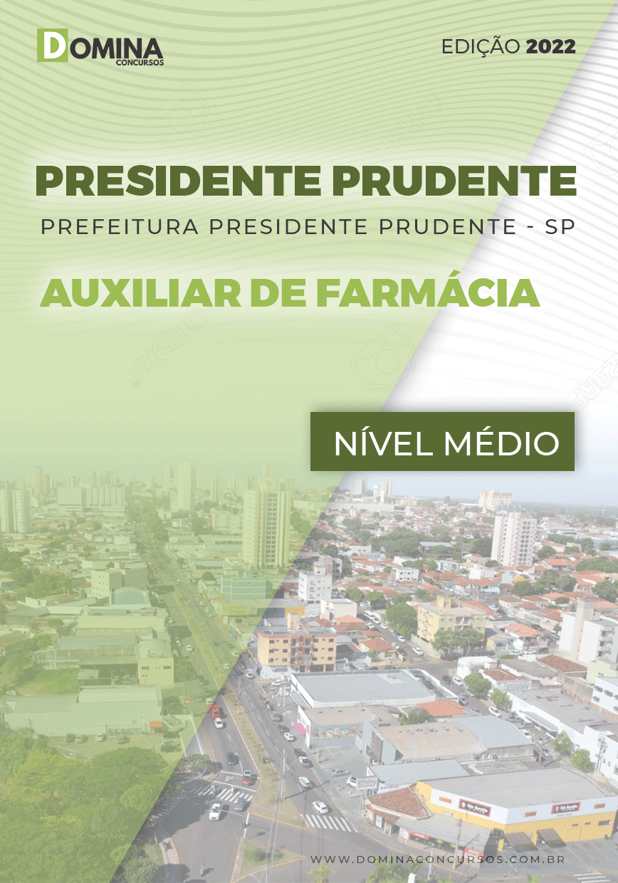 Apostila Pref Presidente Prudente SP 2022 Auxiliar Farmácia