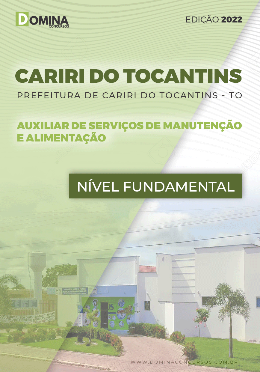 Apostila Pref Cariri Tocantins TO 2022 Auxiliar de Serviços