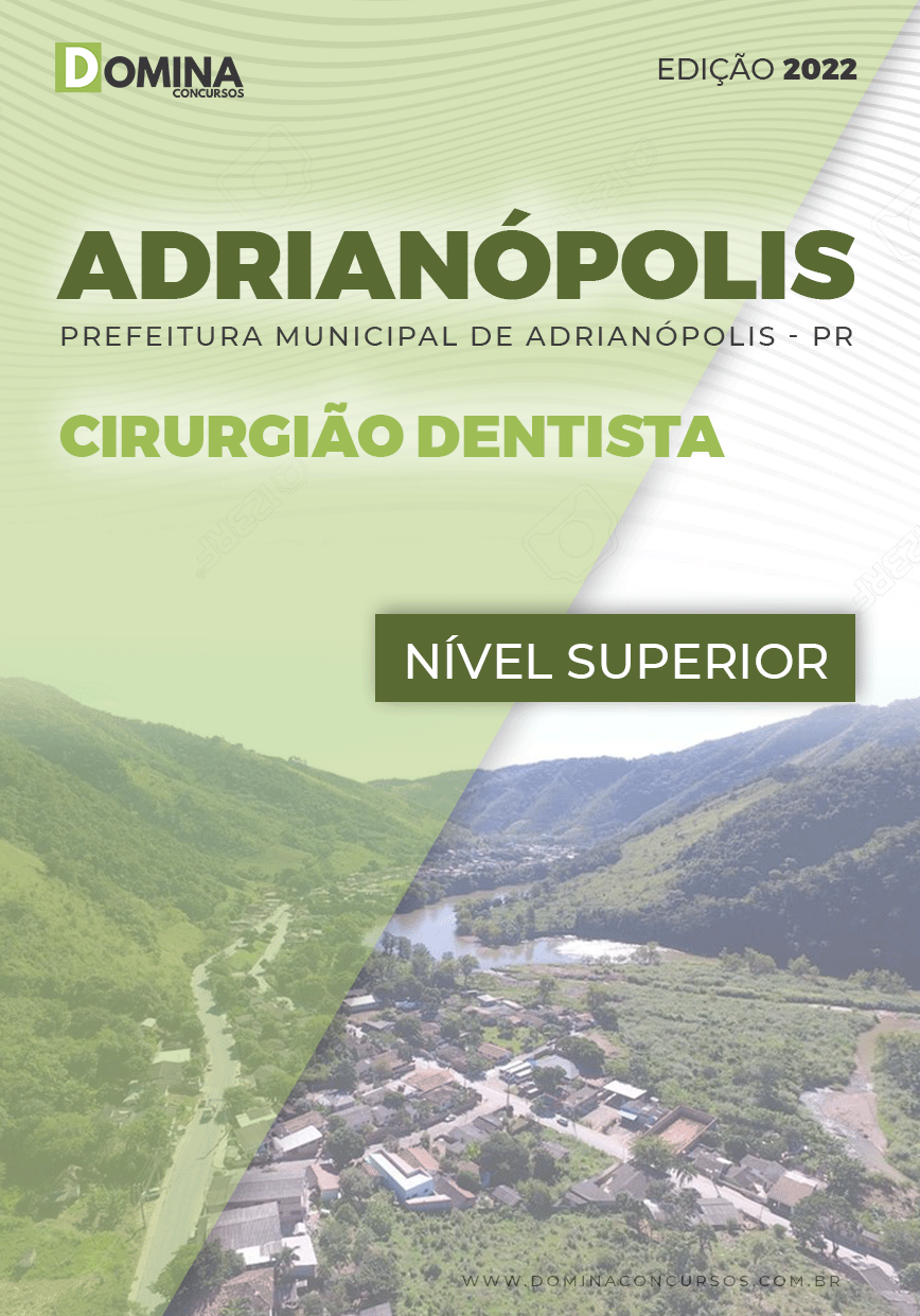 Apostila Digital Pref Adrianópolis PR 2022 Cirurgião Dentista