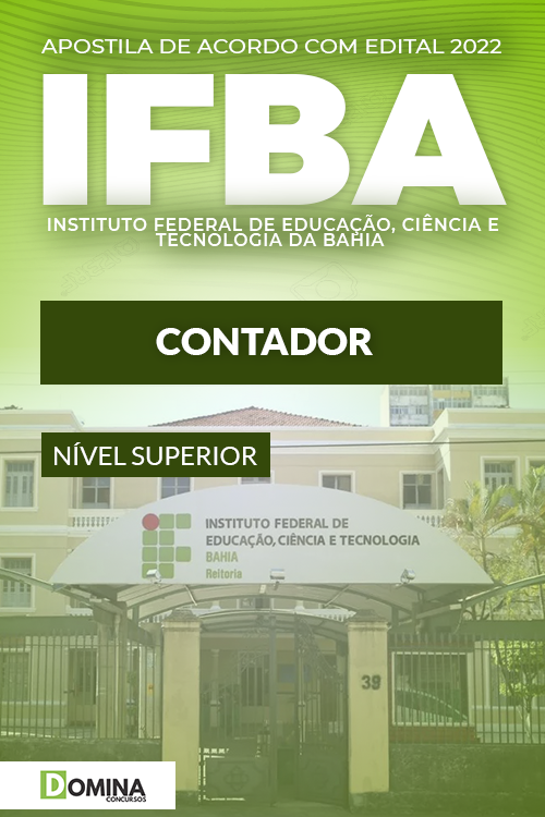 Apostila Digital Concurso Público IFBA 2022 Contador