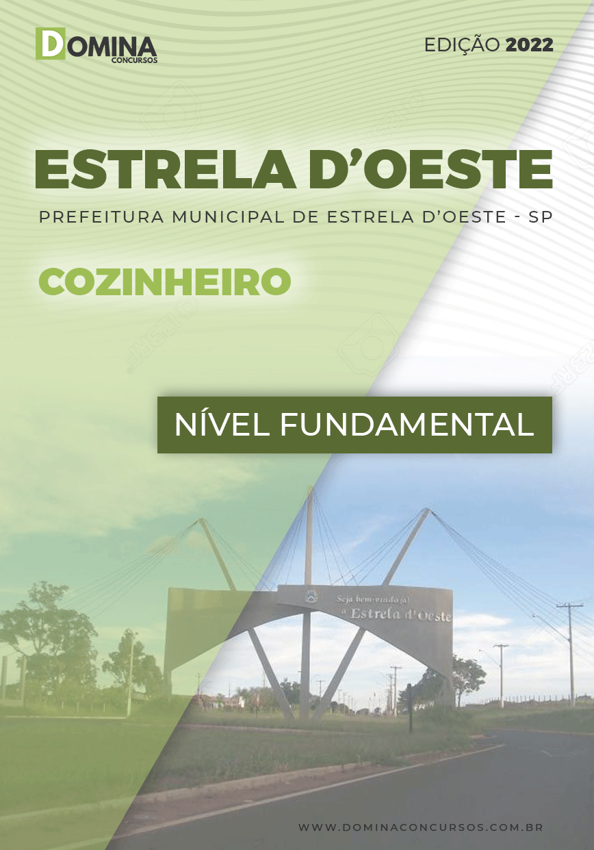 Apostila Digital Pref Estrela D’Oeste SP 2022 Cozinheiro