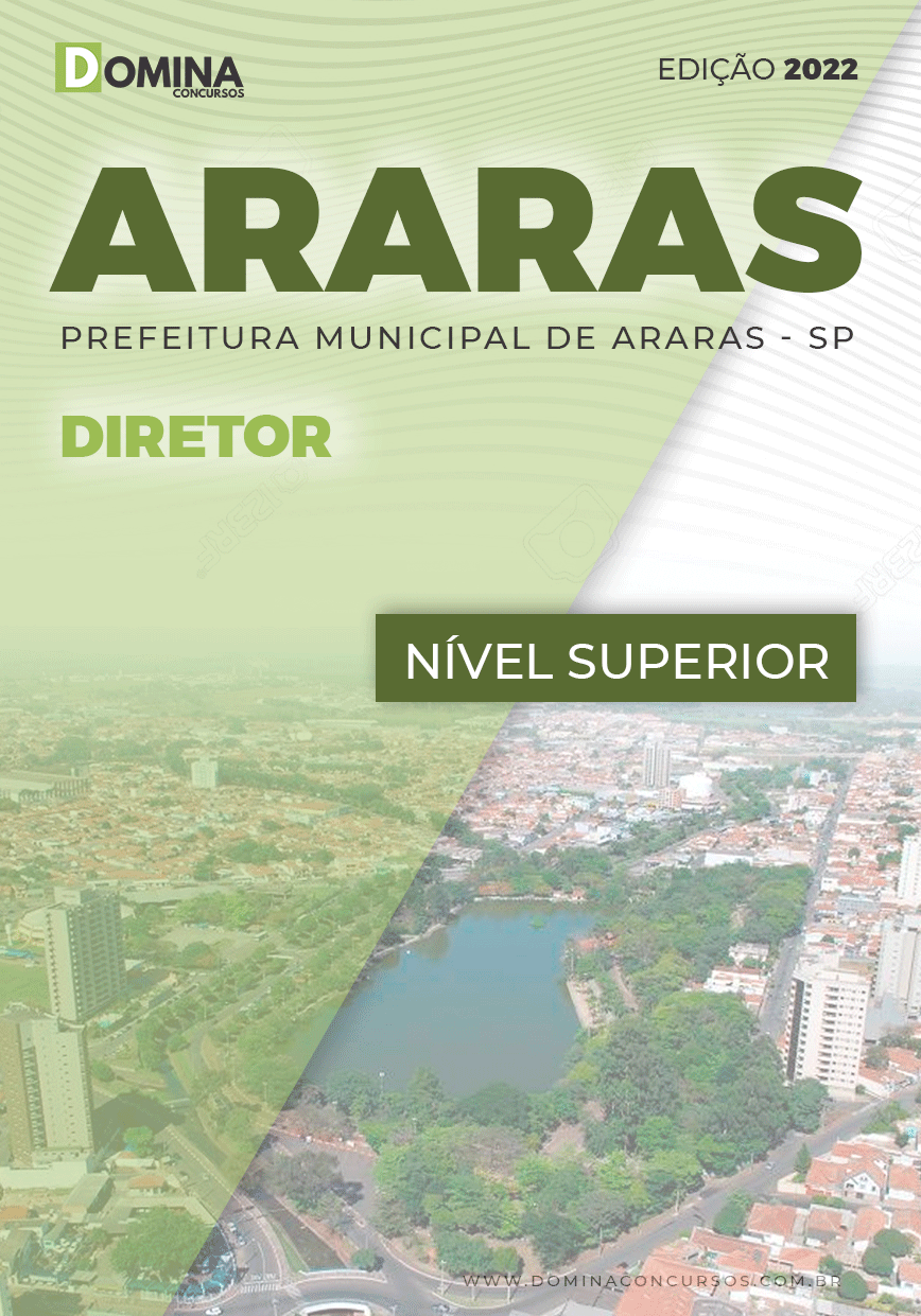 Apostila Digital Concurso Pref Araras SP 2022 Diretor