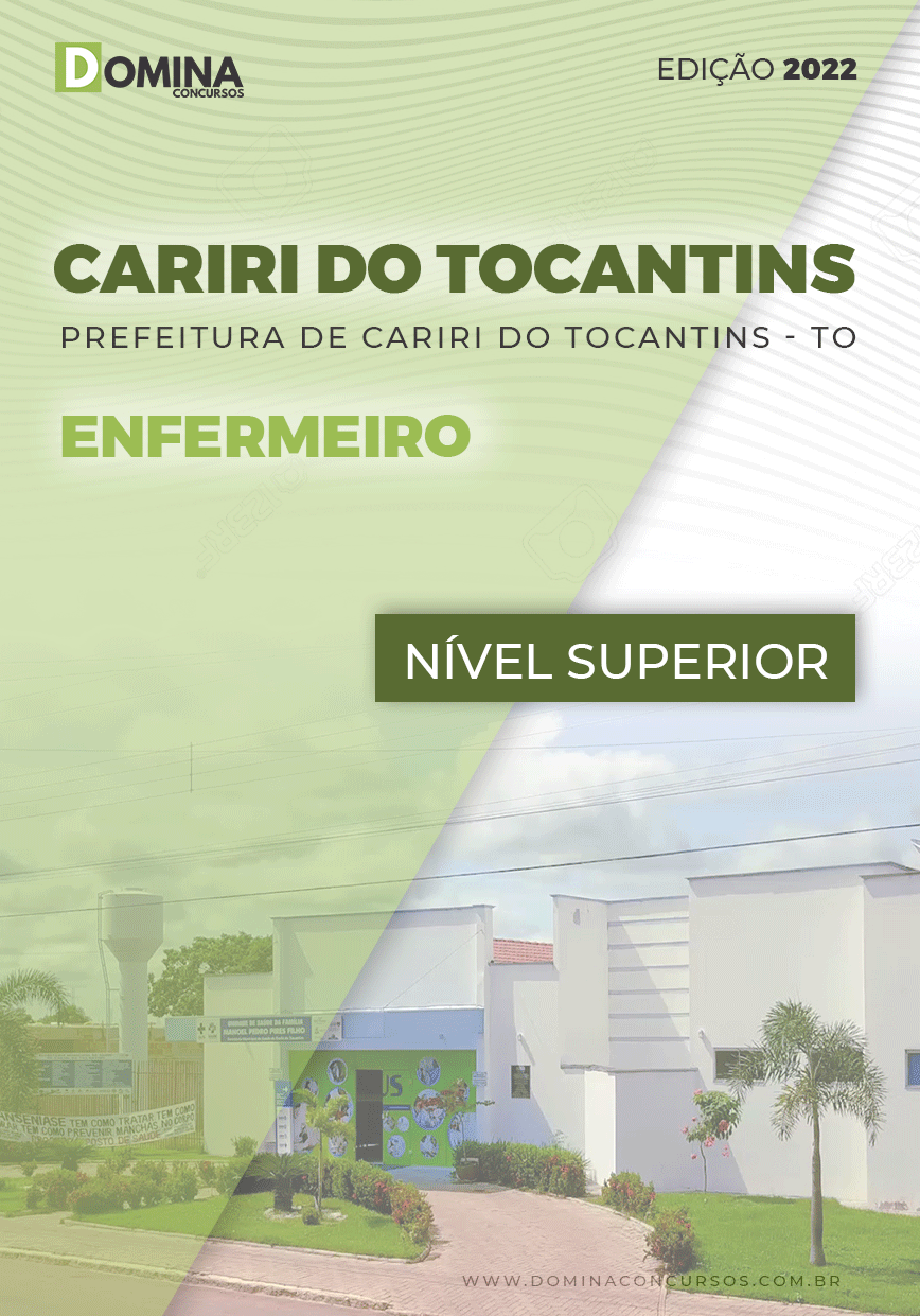 Apostila Digital Pref Cariri Tocantins TO 2022 Enfermeiro