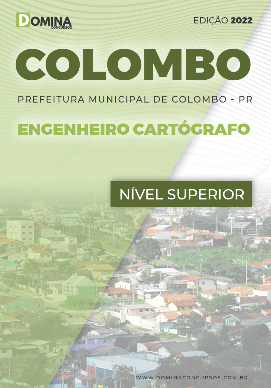 Apostila Pref Colombo PR 2022 Engenheiro Cartográfo