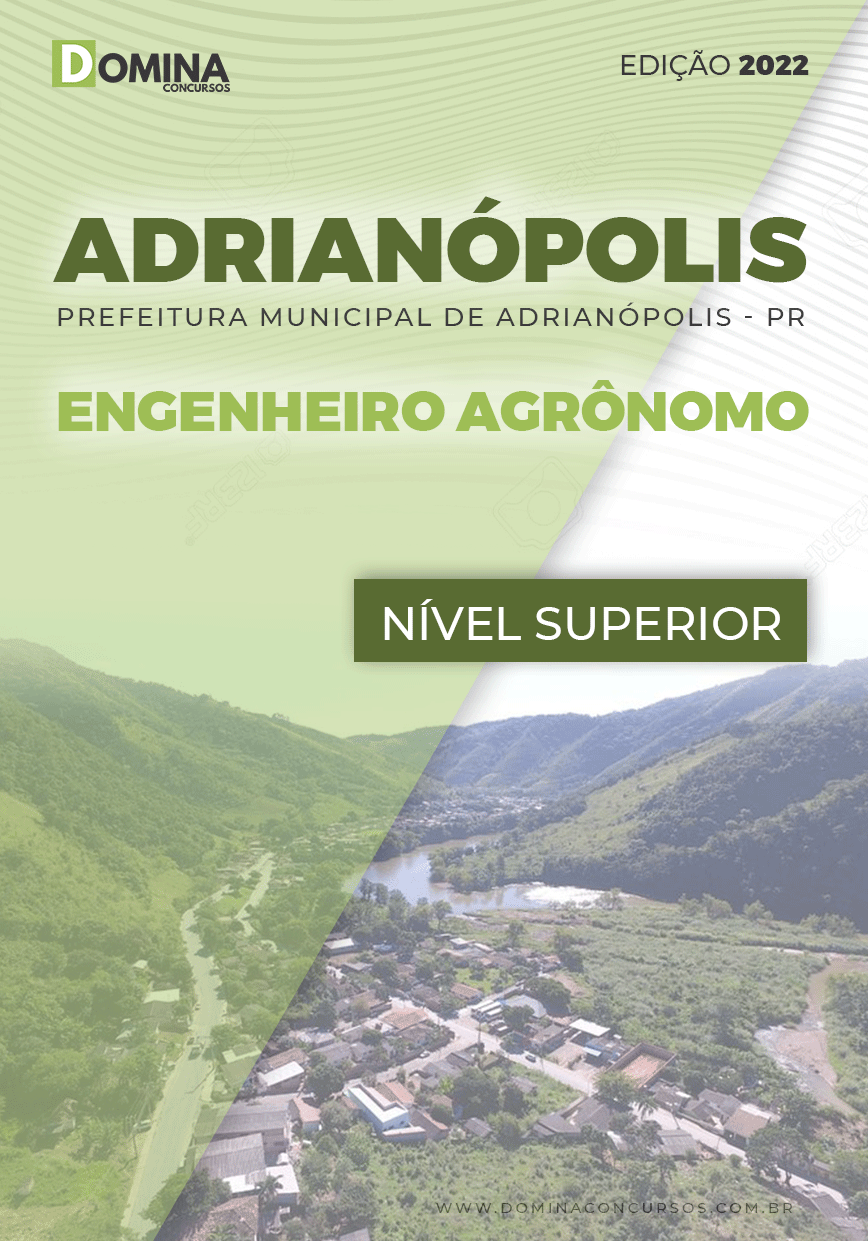 Apostila Pref Adrianópolis PR 2022 Engenheiro Agrônomo