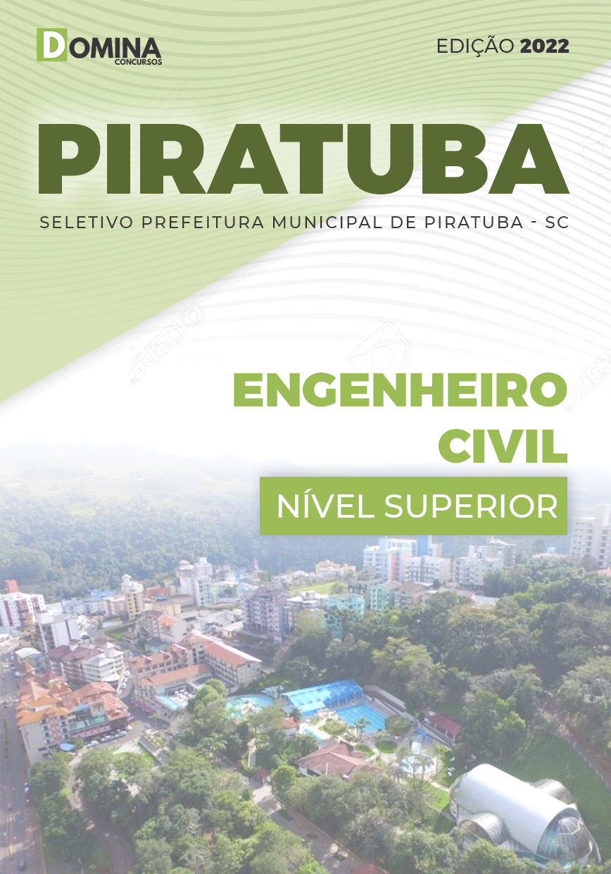 Apostila Digital Pref Piratuba SC 2022 Engenheiro Civil