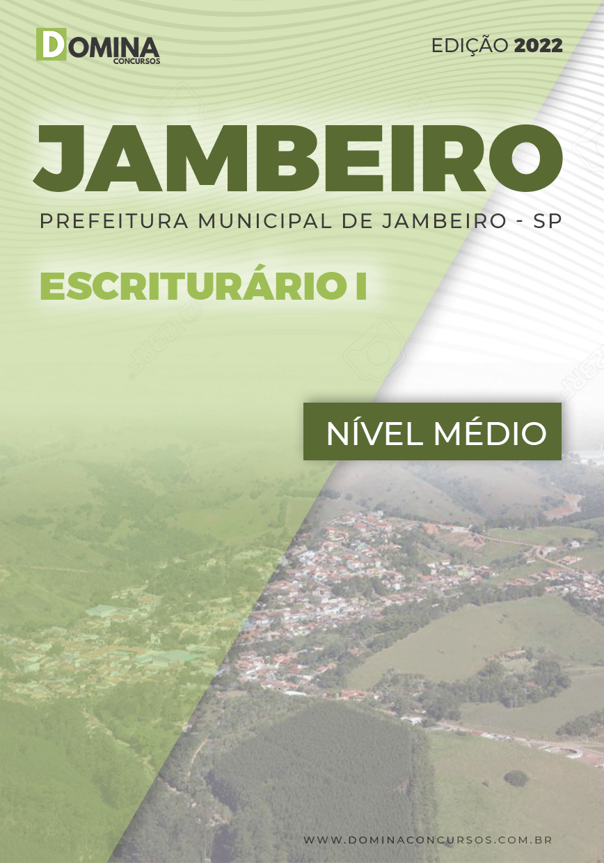 Apostila Concurso Pref Jambeiro SP 2022 Escriturário I