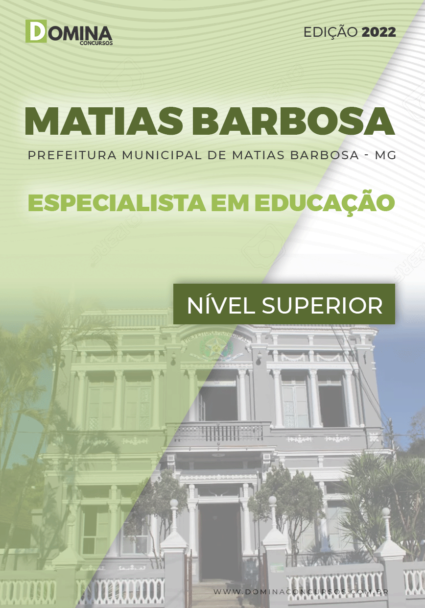 Apostila Pref Matias Barbosa MG 2022 Especialista Educação