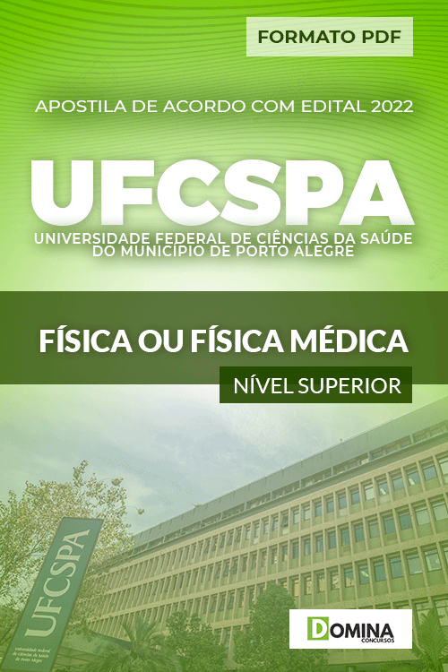 Apostila Concurso Residência UFCSPA 2022 Física Médica